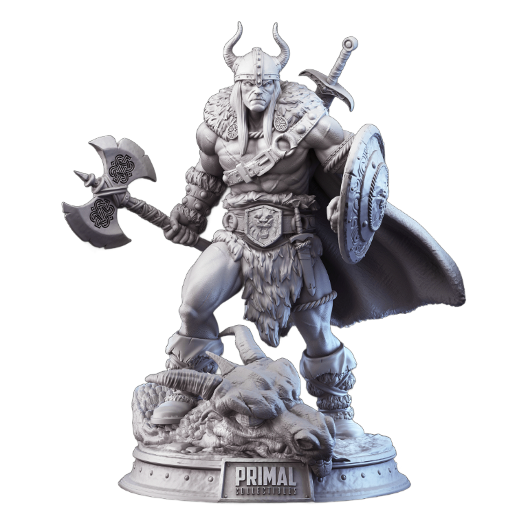 Barbarian Warrior Miniature