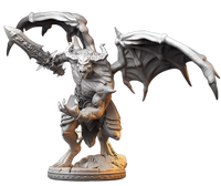 Demonic Winged Warlord Miniature