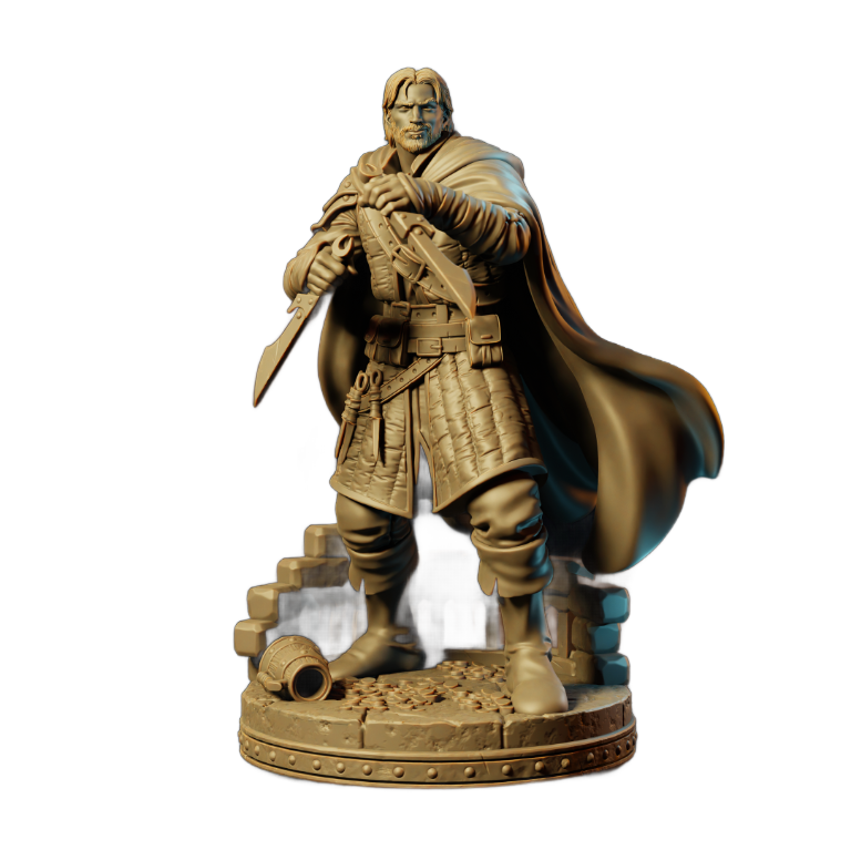 Human Rogue Miniature - Stealthy Thief