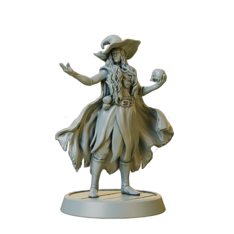 Necromancer Sorceress Miniature