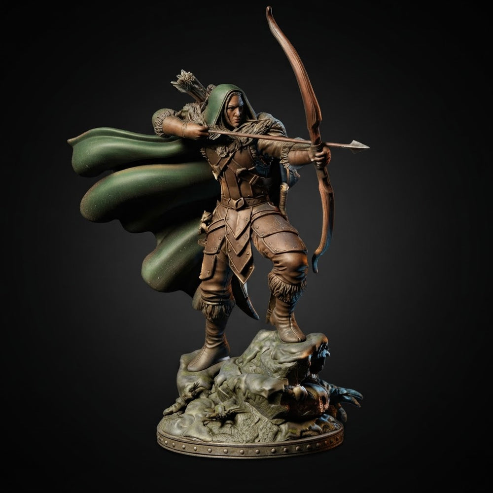 Varik the Dark Elf Ranger Miniature