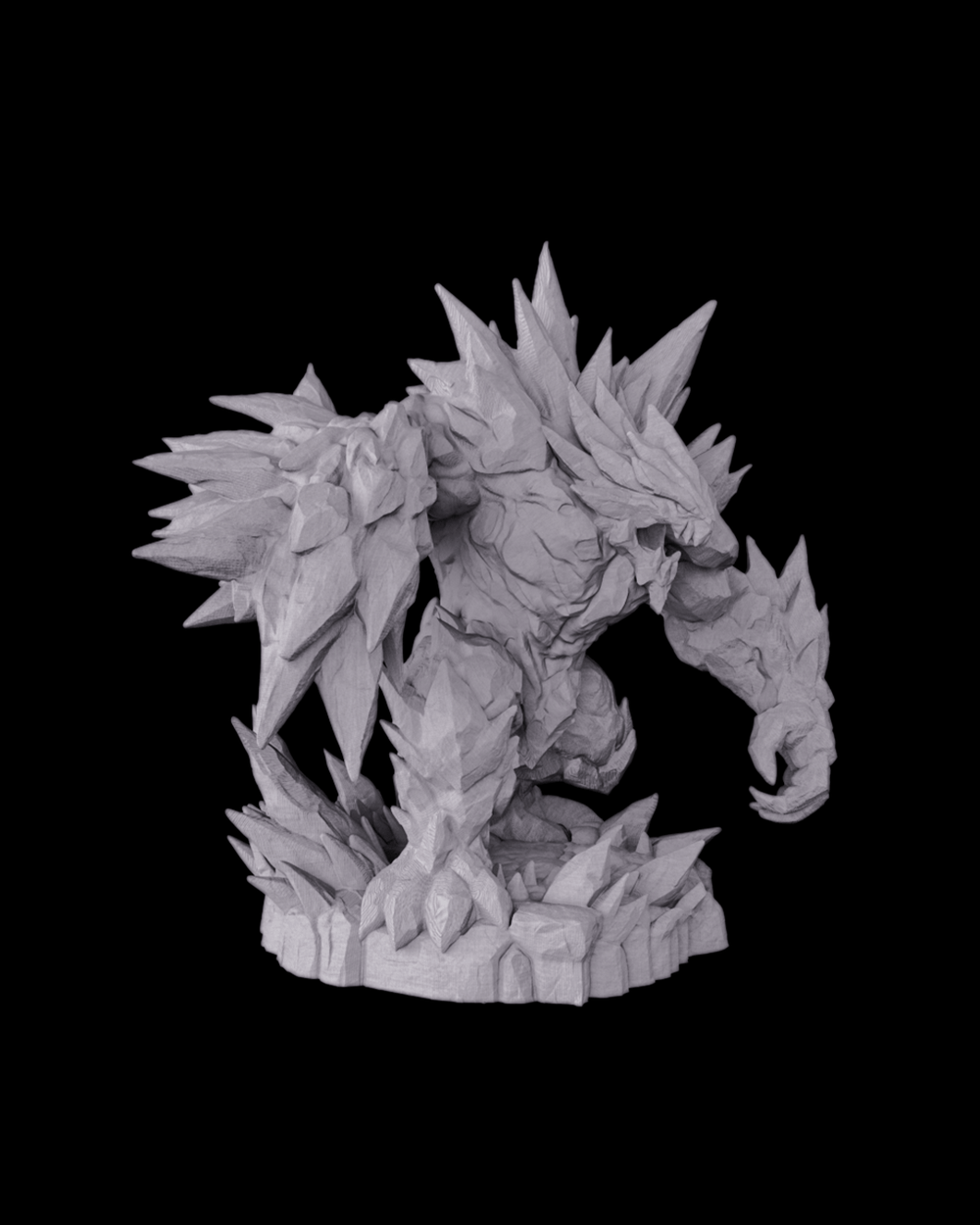 Glacier Golem Ice Elemental Figure