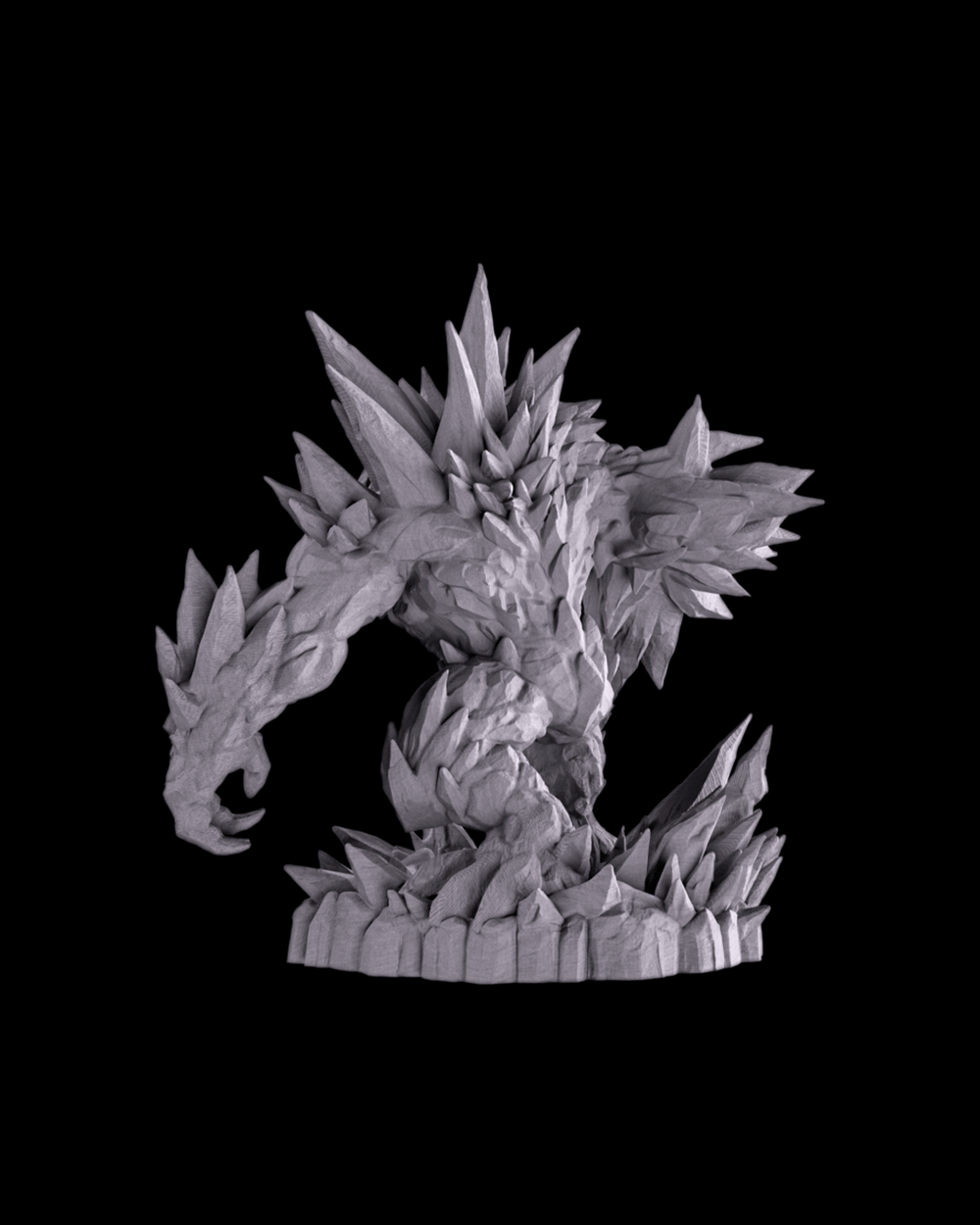 Glacier Golem Ice Elemental Figure