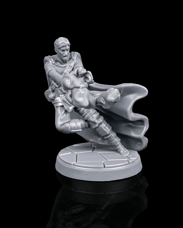 Lester Vhalas Hero Miniature – Dynamic Cape Pose