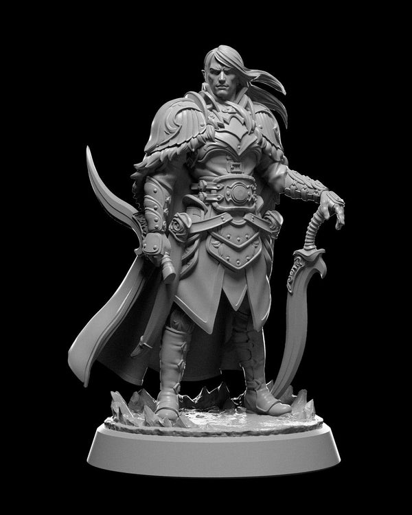 Levin Dual-Blade Warrior Fantasy Miniature