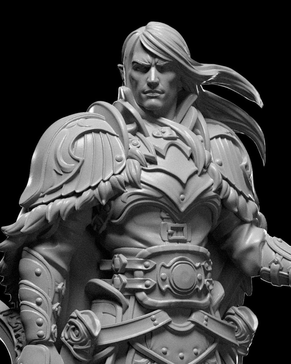 Levin Dual-Blade Warrior Fantasy Miniature