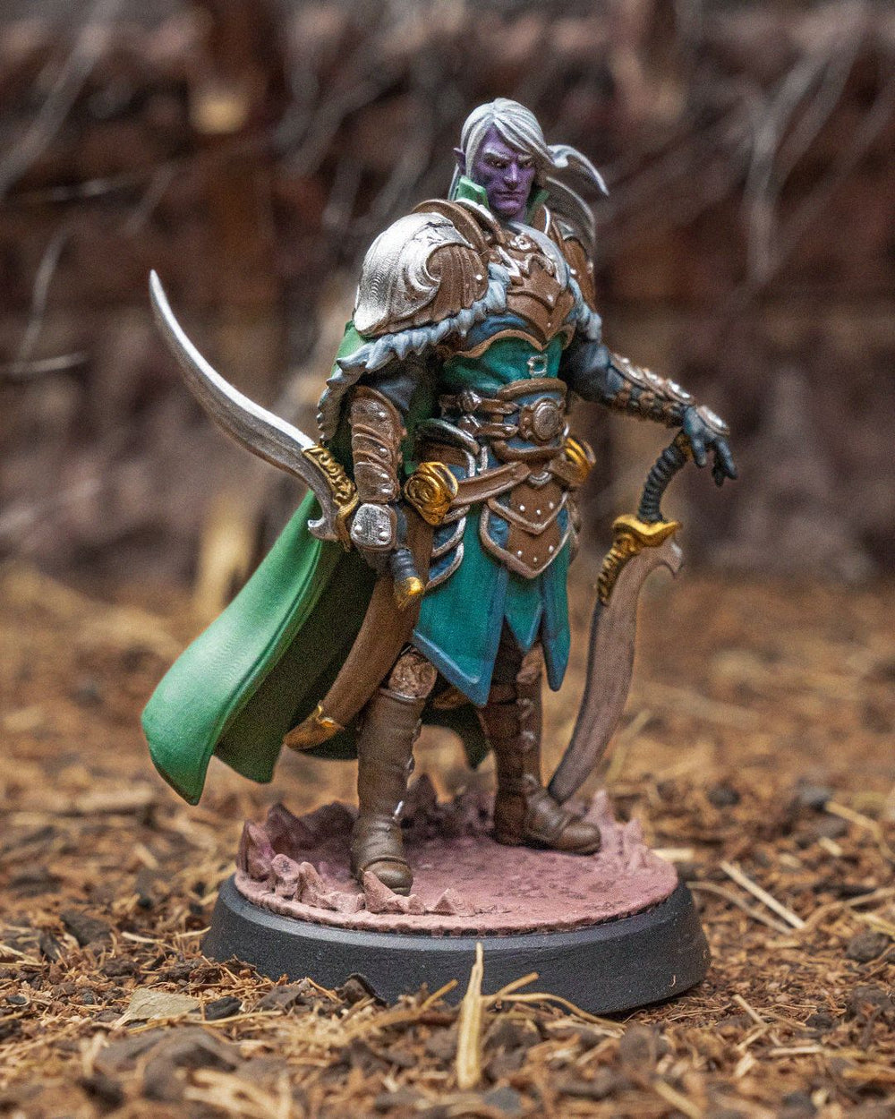 Levin Dual-Blade Warrior Fantasy Miniature