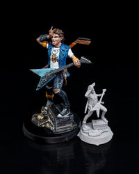 Rock Guitarist NPC Tabletop Miniature