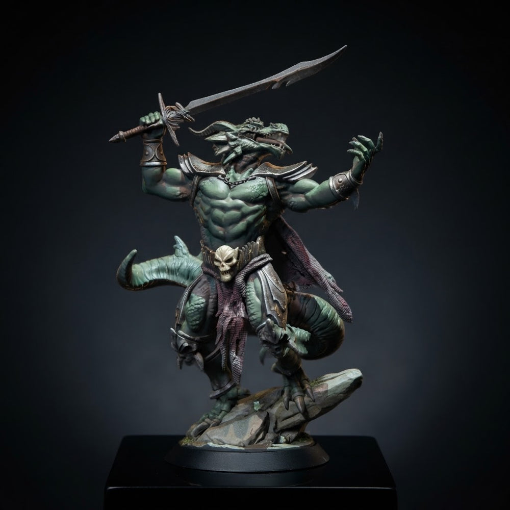 Dragonborn Warlord Miniature