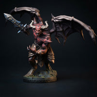Demonic Winged Warlord Miniature